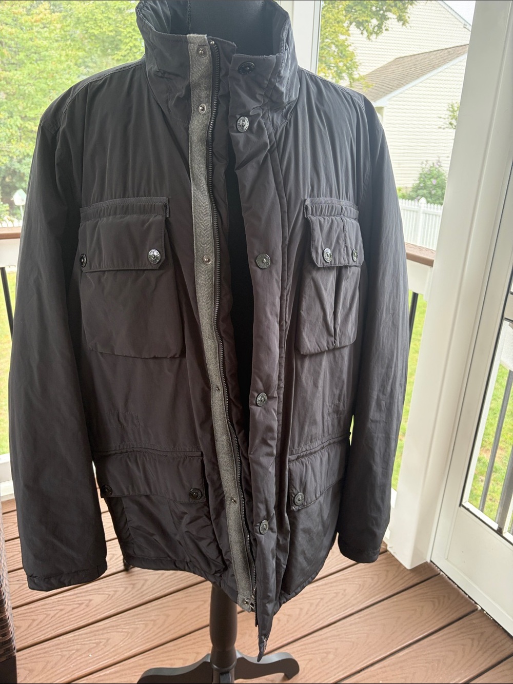 Men's Black Nautica Insulated Outdoor Coat